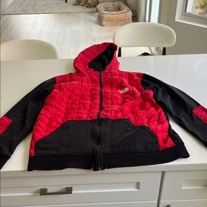 North face  Red and Black Jacket